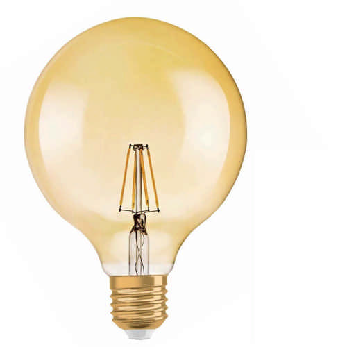 Osram - LED Globelampe Filament Vintage 1906 LED CL Globe125 GOLD 7 Watt E27 Warmweiss extra 2400 Kelvin