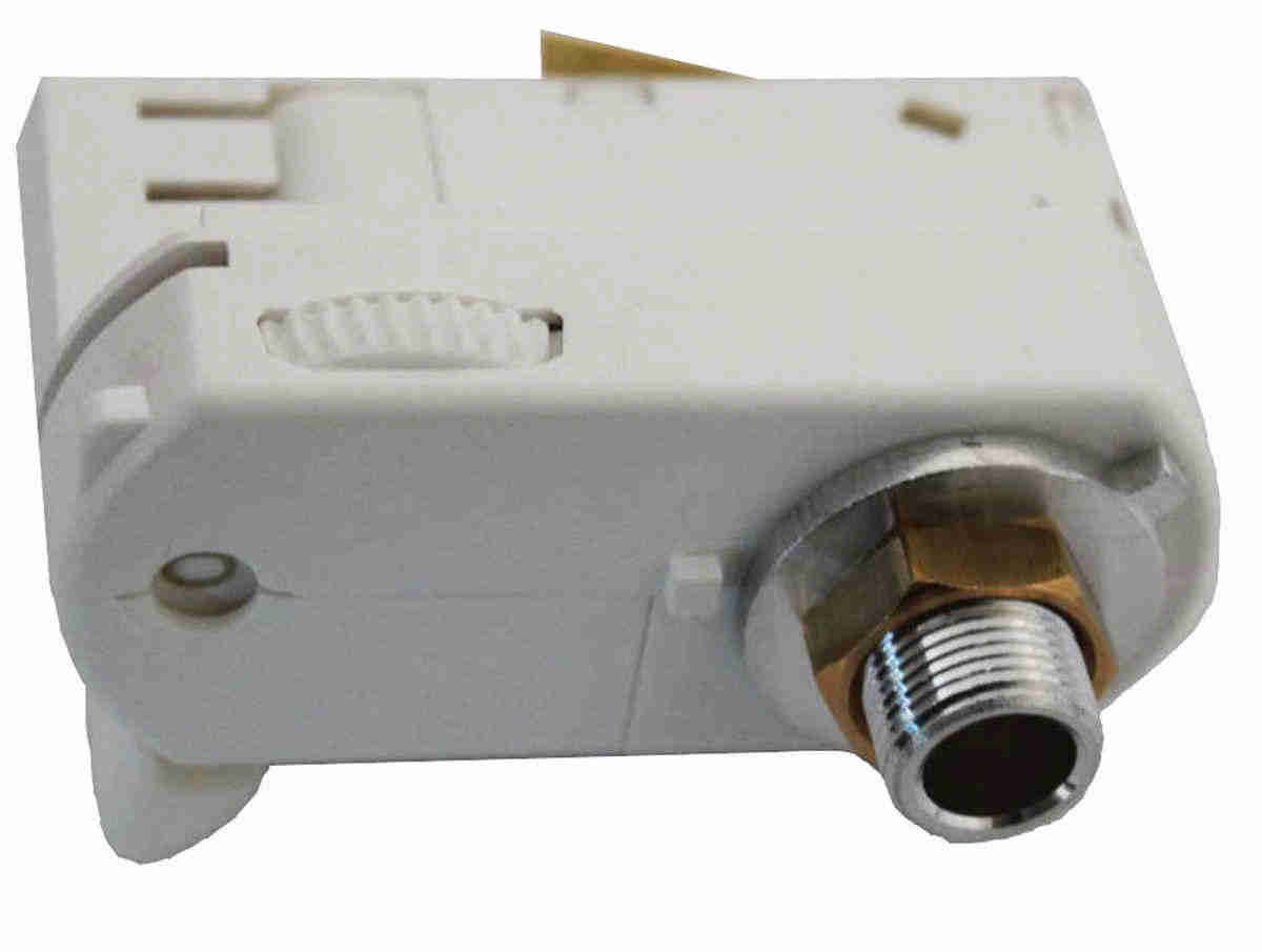 Global 3-Phasenstromschiene Stromabnehmer GA 69L-3 weiß inkl. Befestigungsnippel M13