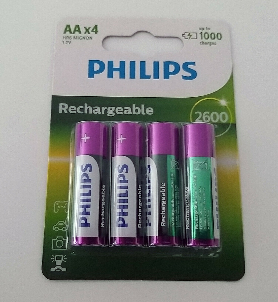 Philips Multilife Akku R6 2600mAh Mignon (AA) 4er Blister