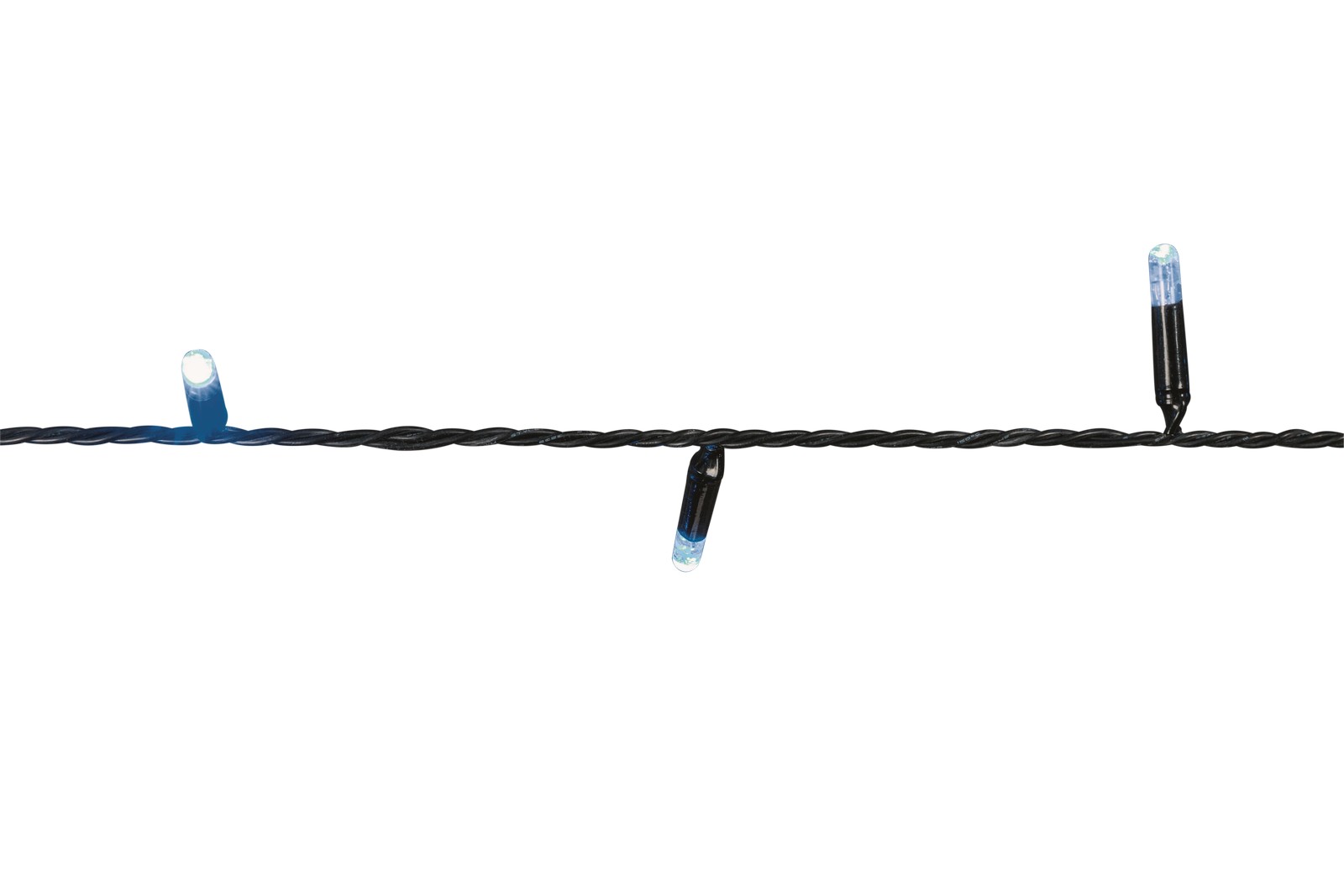 Heitronic LED Lichterkette 5 Mtr blau Outdoor 12 Volt AC mit Heiconnect Stecksystem 