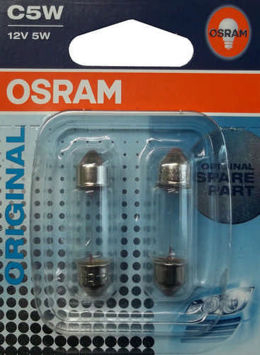 Osram 2 Stueck C5 Watt 5 W 12 Volt SV8.5-8 6418-02B