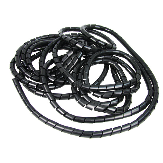 Kabelspirale weiß / transparent Kabelschlauch Spiralschlauch Kabelbinder