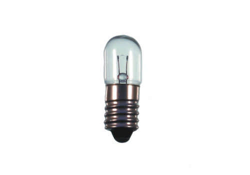 S+H Roehrenlampe Kleinroehrenlampe 10x28mm Sockel E10 48 Volt 5 Watt