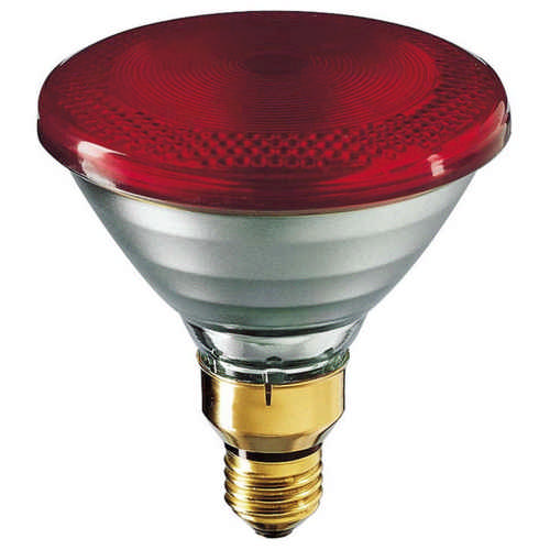 Philips - Waermelampe Infraphil PAR38 Infrarot Red 100 Watt E27 Rot