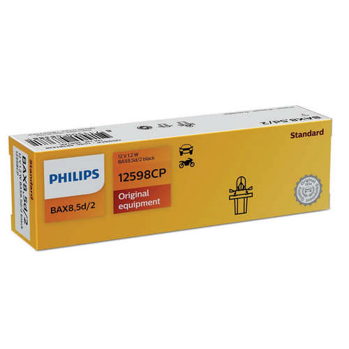 Philips - Autolampe 12598CP black 1,2 Watt BAX8,5d/2