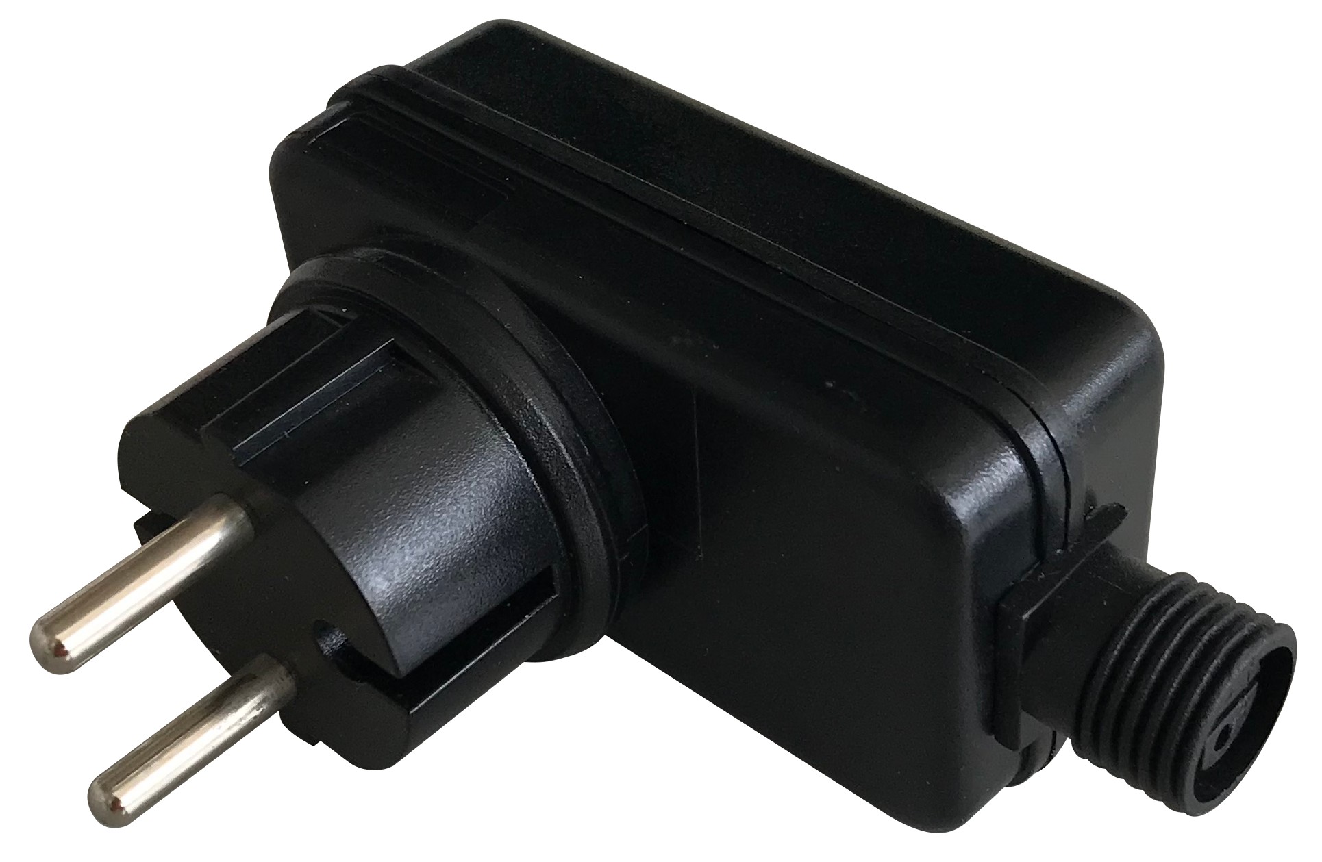 HEICONNECT Steckernetzteil IP44 0-15  Watt 12 Volt DC schwarz