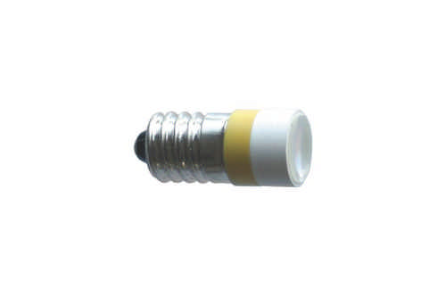 S+H Spot-LED 10x22 E10 24/28 Volt AC/DC rot mit Einweggleichrichter und optischer Linse